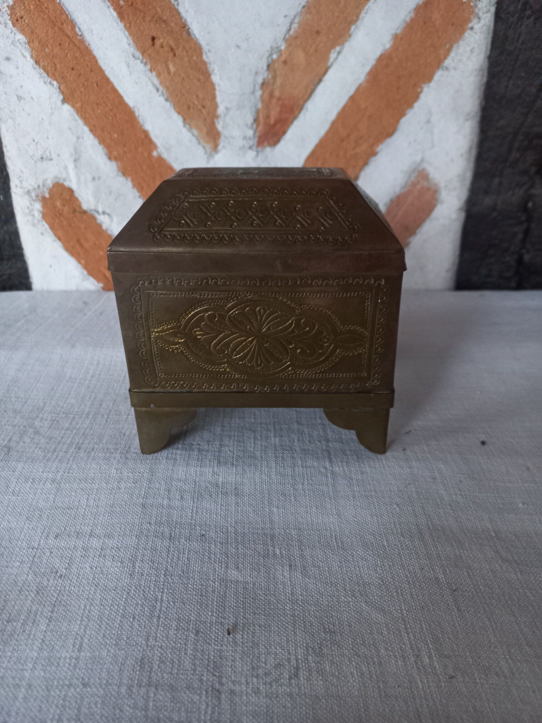 Brass jewelry box