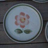 9 Sarreguemines plates, Régine model (Rare)