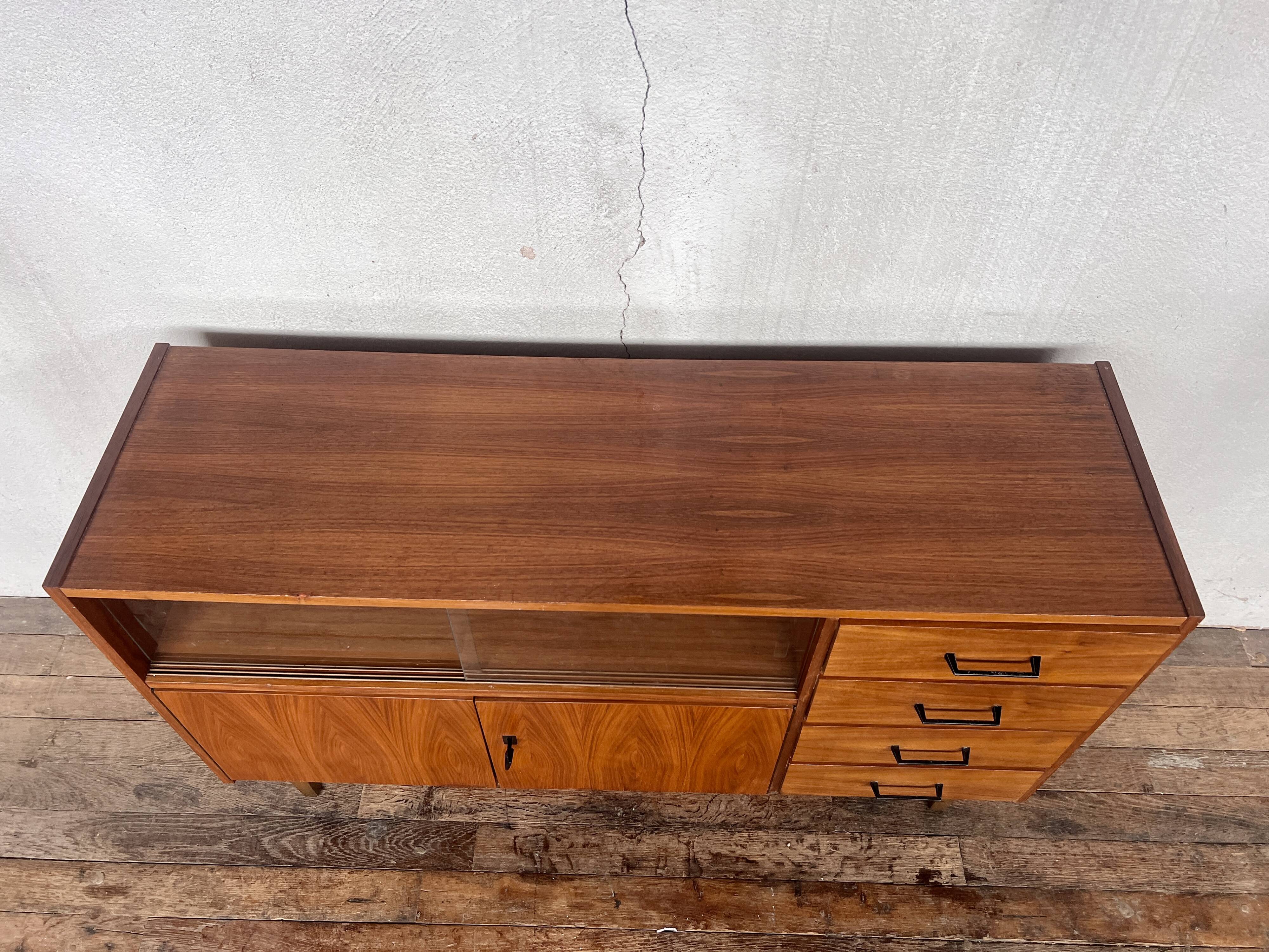 Vintage TV / hi-fi cabinet sideboard - 50/60 - Scandinavian style