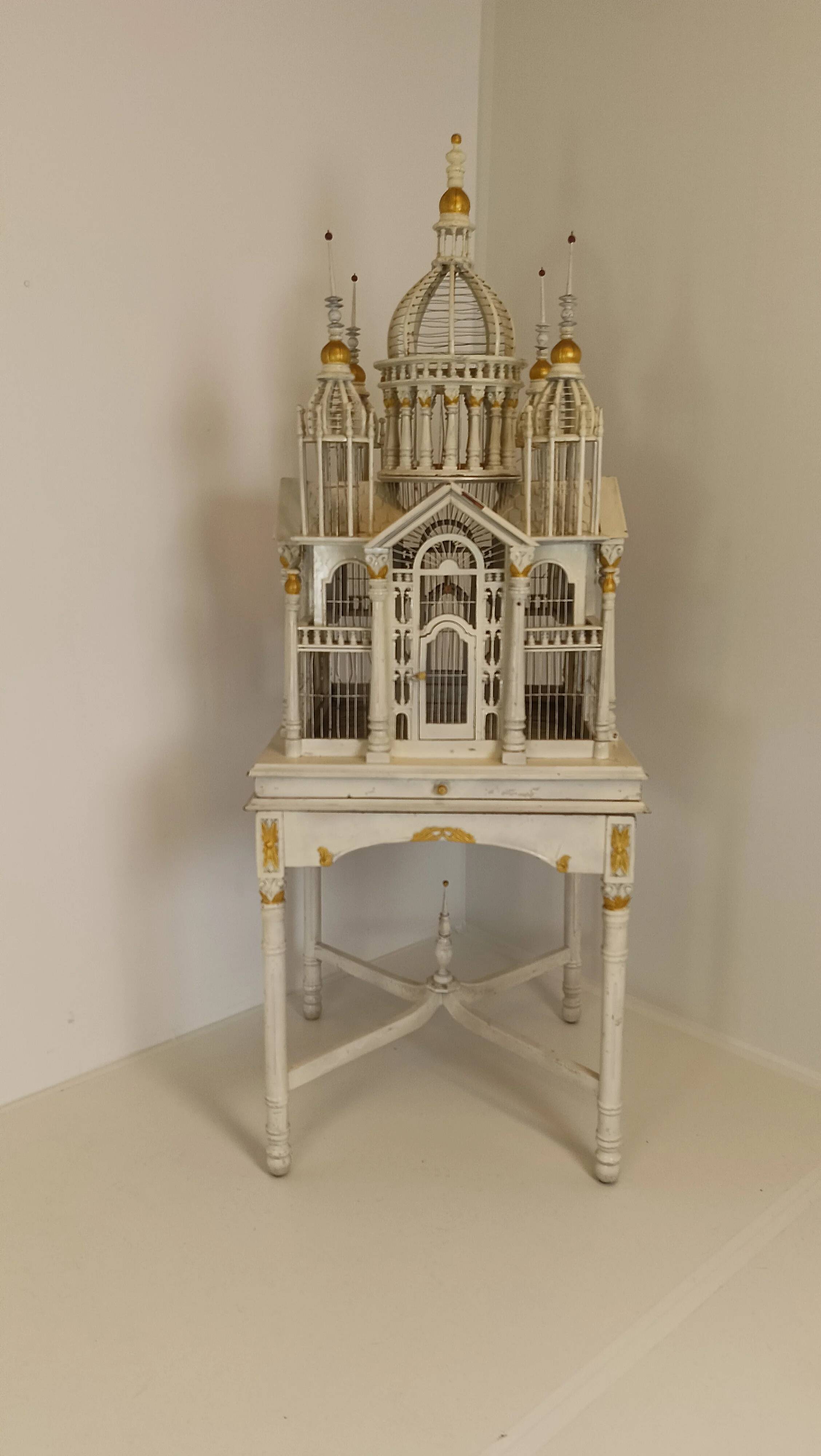 French Victorian midcentury birdcage