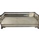 Important silver-plated metal table in the Louis XVI style.