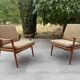 2 Scandinavian armchairs Fredrik Kayser 1960
