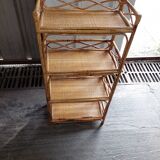 Furniture 4 shelves in used rattan