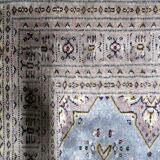 Vintage Uzbek Bukhara handmade rug 95 cm x 147 cm 1950s