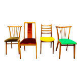 Four vintage dining chairs