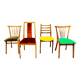 Four vintage dining chairs