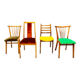 Quatre chaises de salle à manger vintage
