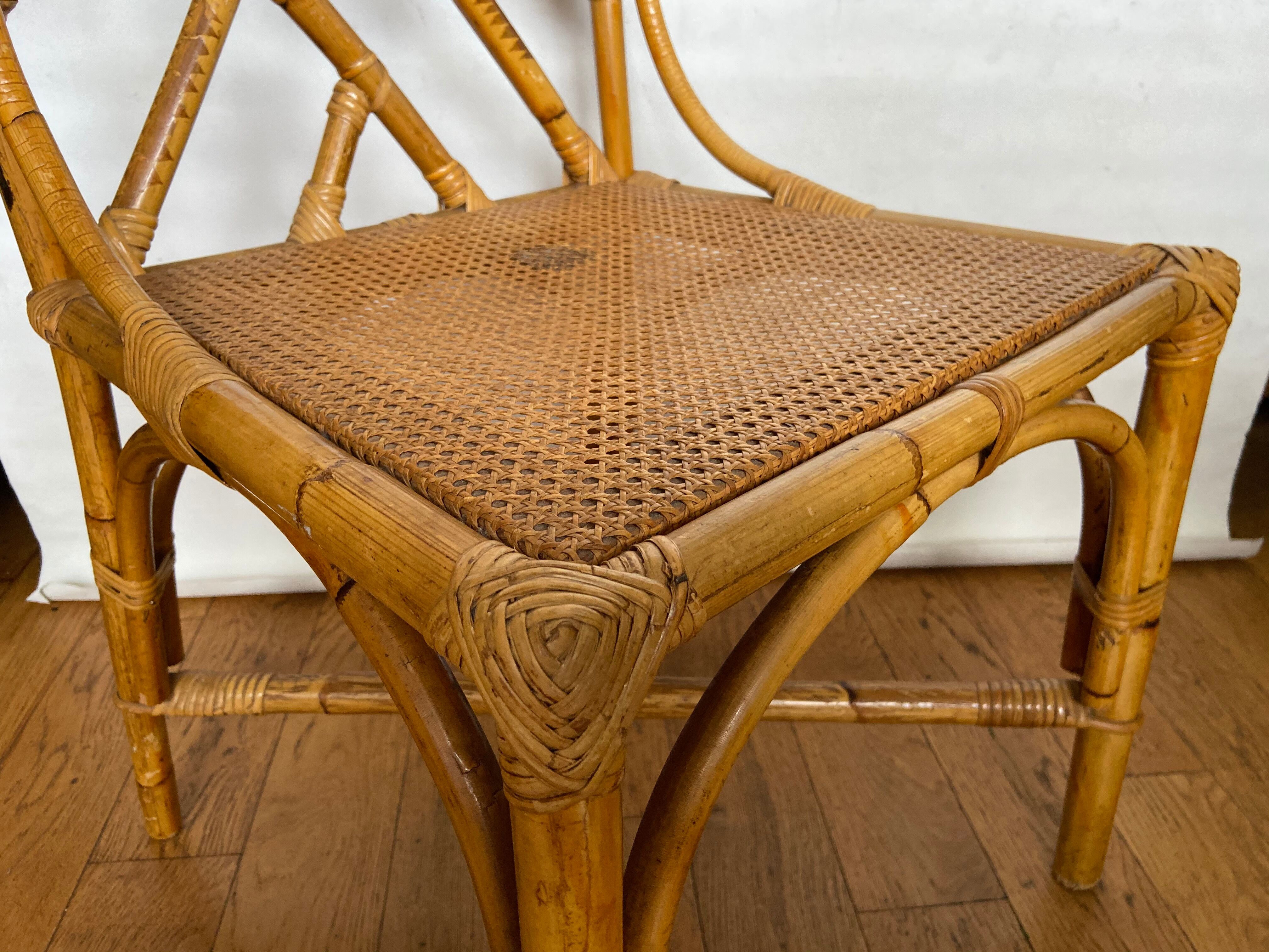 Rattan and canningchair