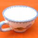Quimper Keraluc France floral decorated cider bowl cup
