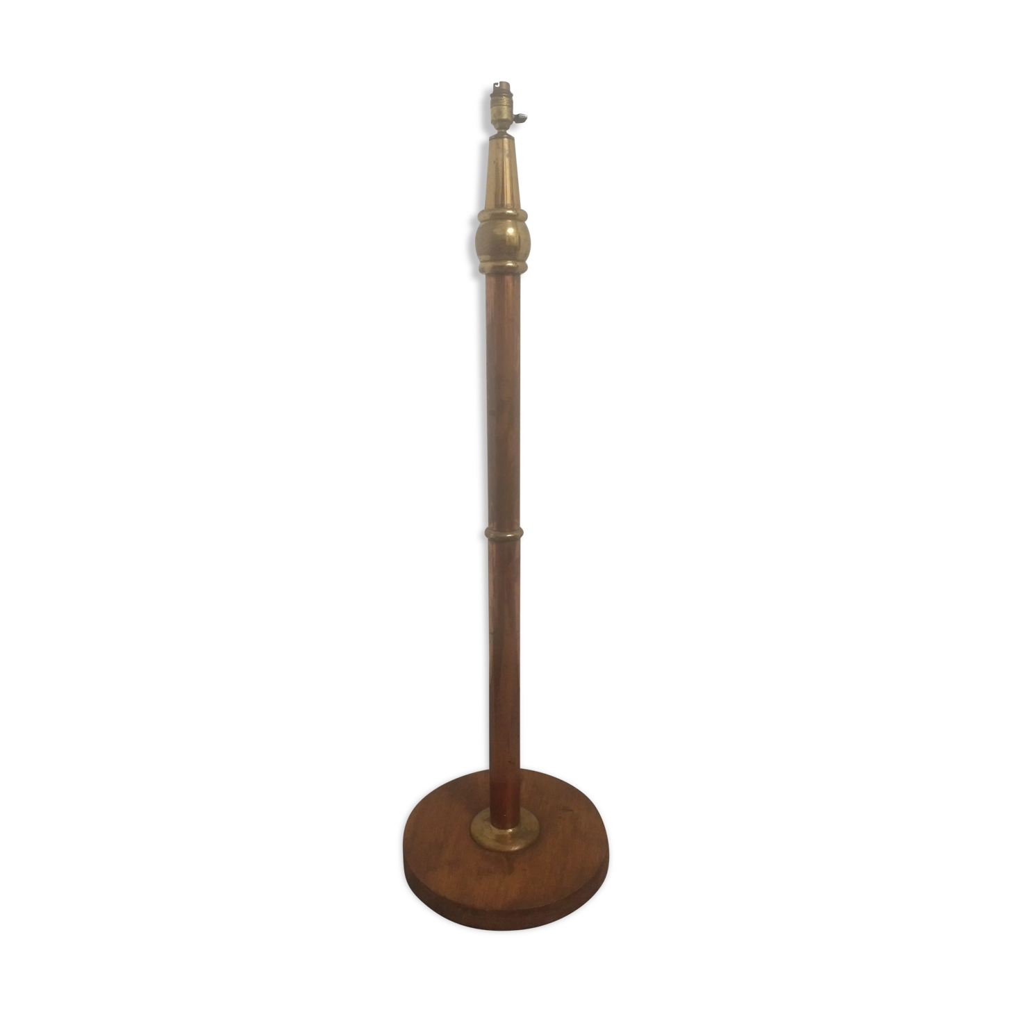 Art Deco lamp in copper and brass