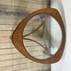 Tricester coffee table by Nathan in teak and glass 1970