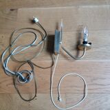 Brass wall lamp and pineapple glass