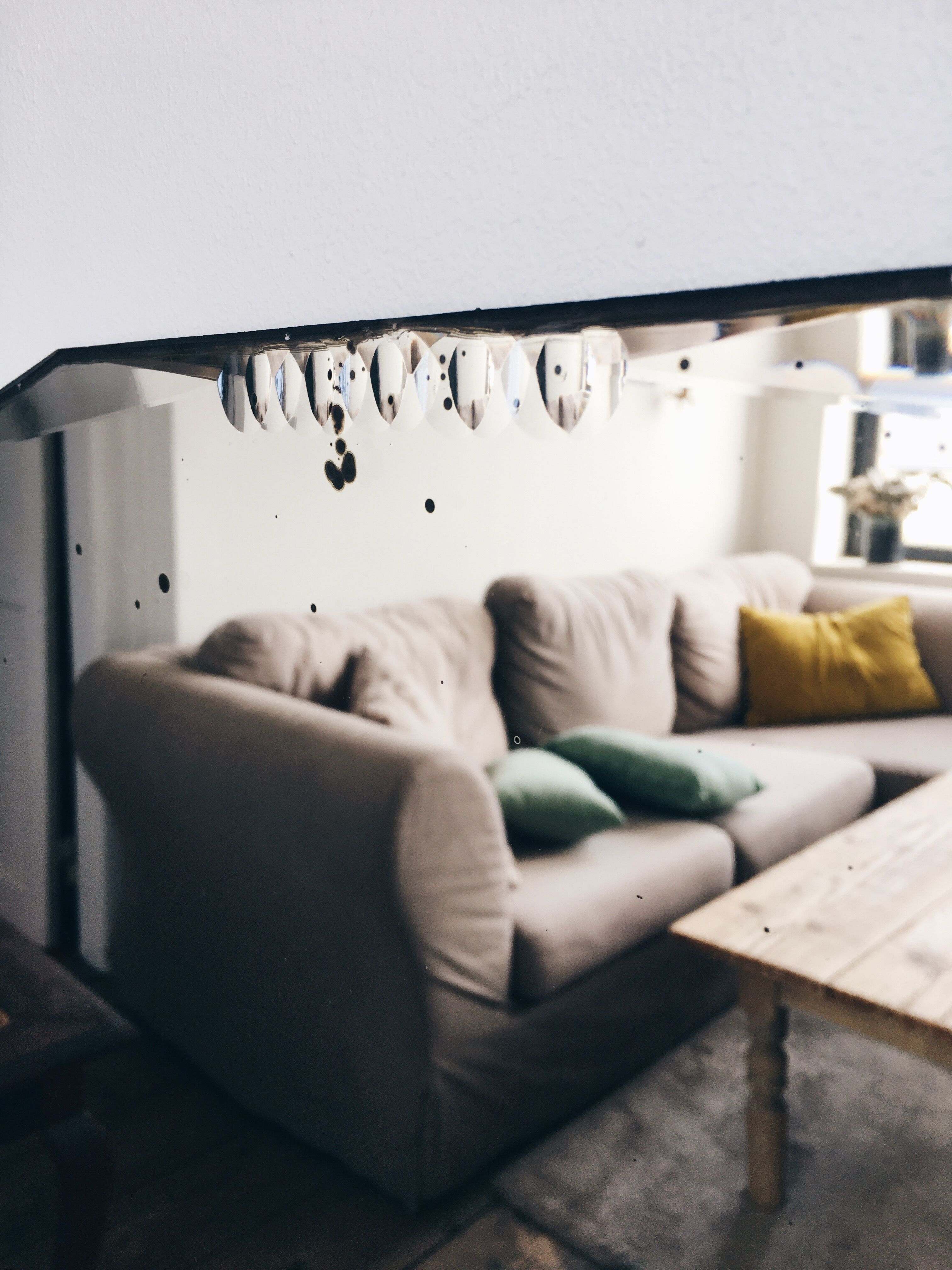 Large bevelled mirrors 72x121cm