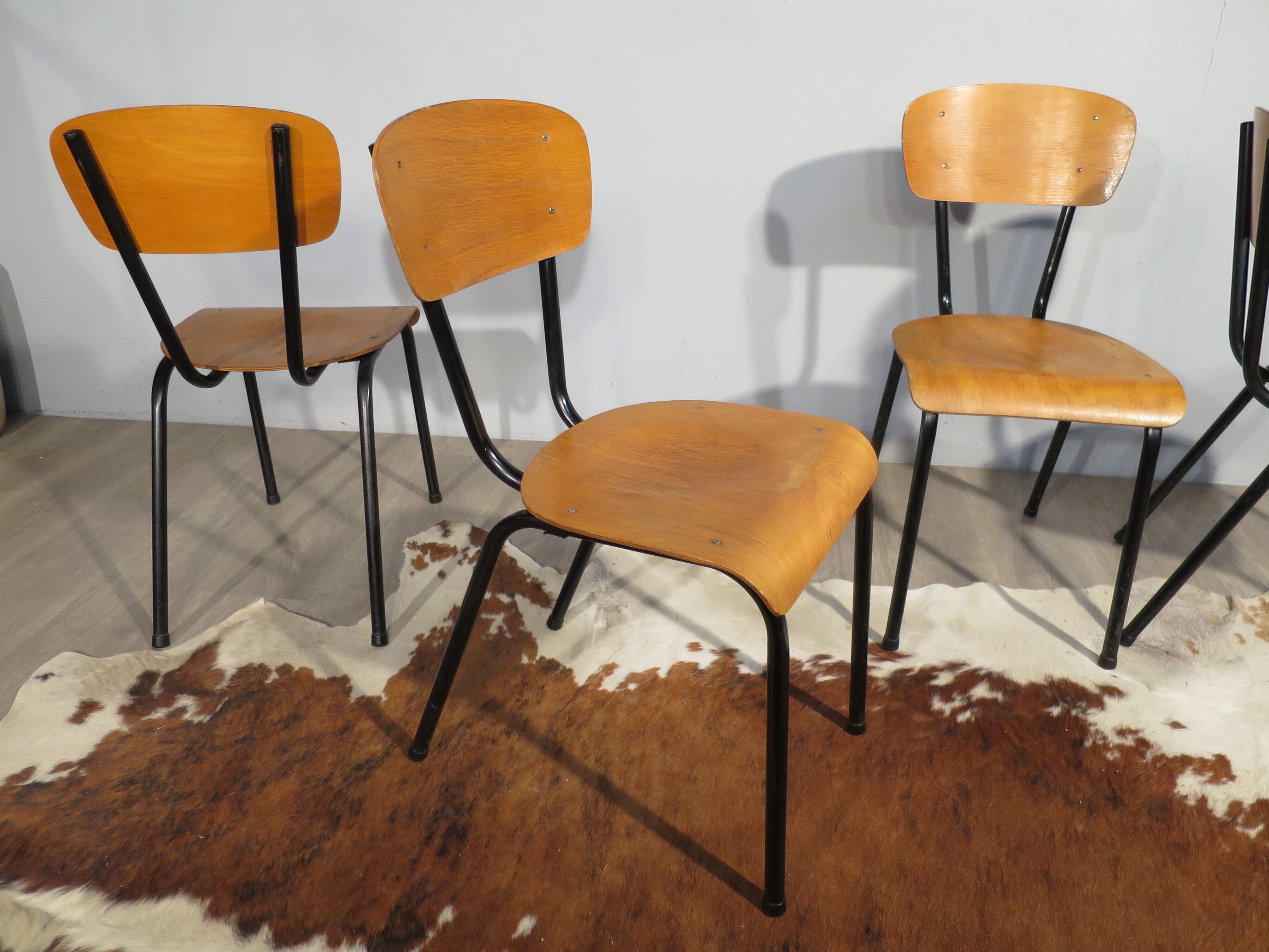 Set of 6 chairs 70's