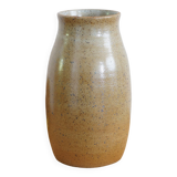 Vase en grès pyrité signé