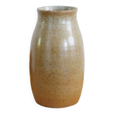 Vase en grès pyrité signé