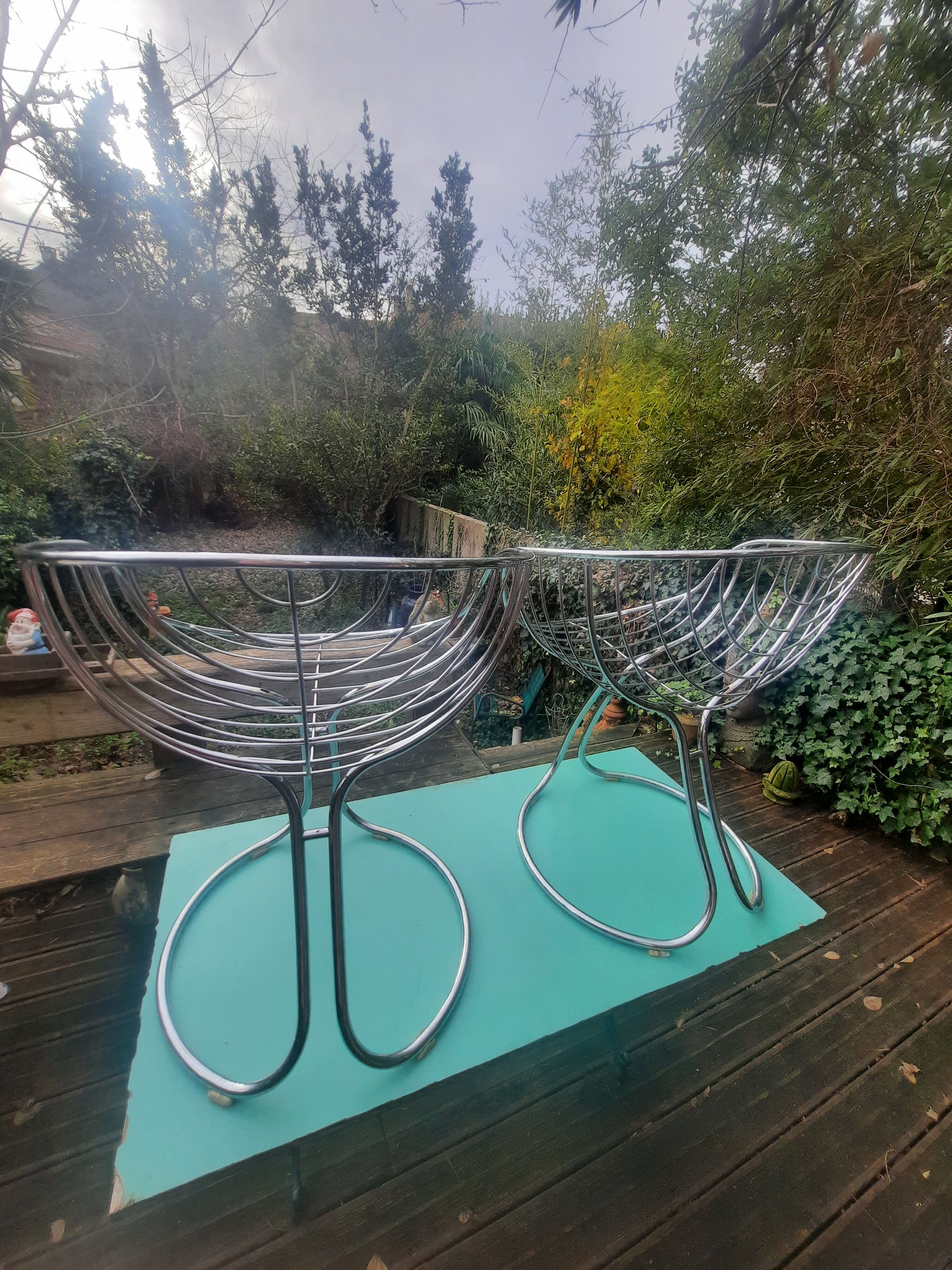 Pair of panam armchairs