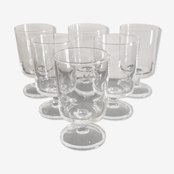 Lot de 6 verres à vin cavalier Luminarc transparent vintage