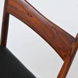 H. Vestervig Eriksen set of nine dining chairs rosewood Tromborg Denmark 1960