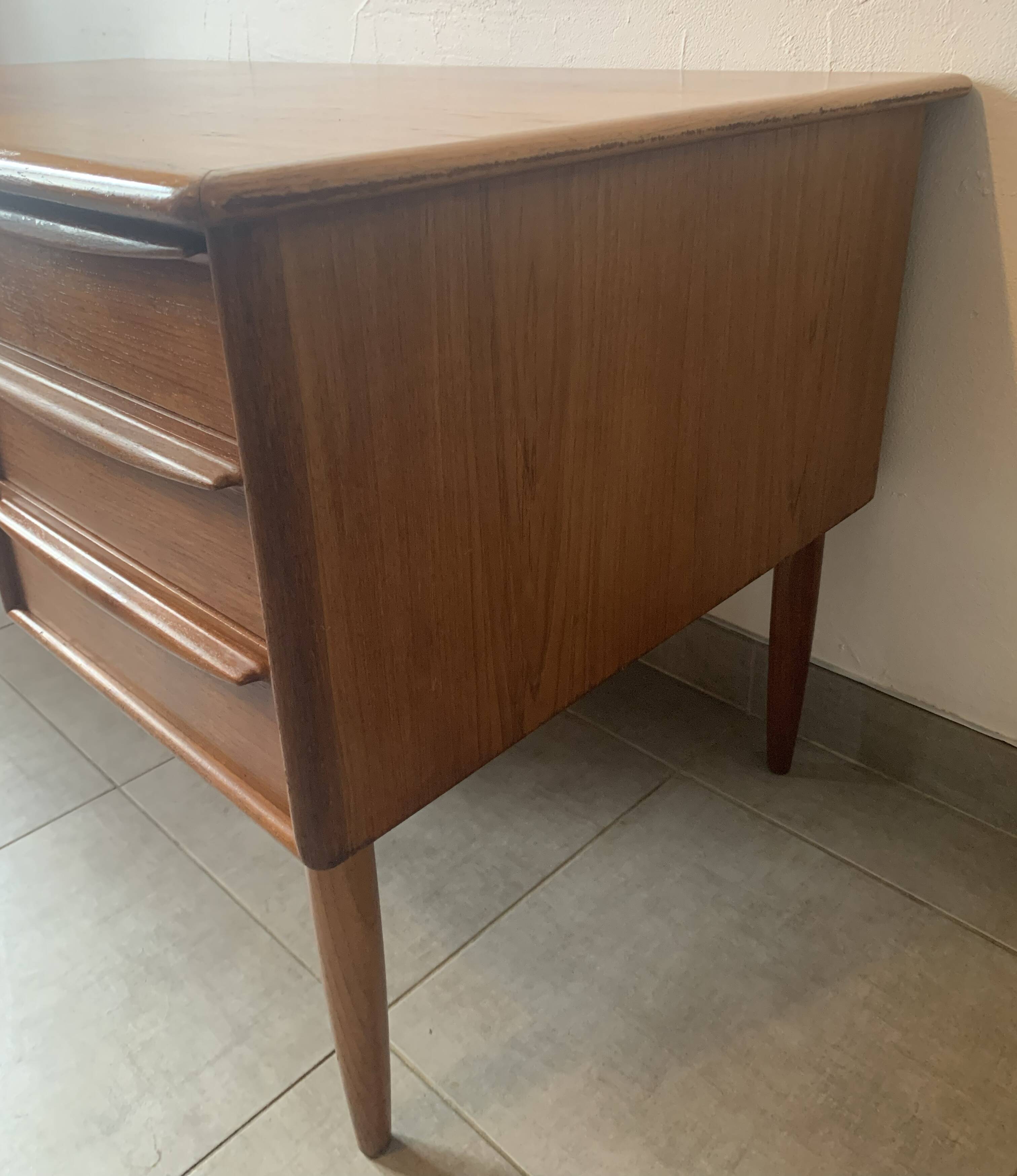 Danish Falster Teak Desk by Svend Madsen, 1960s