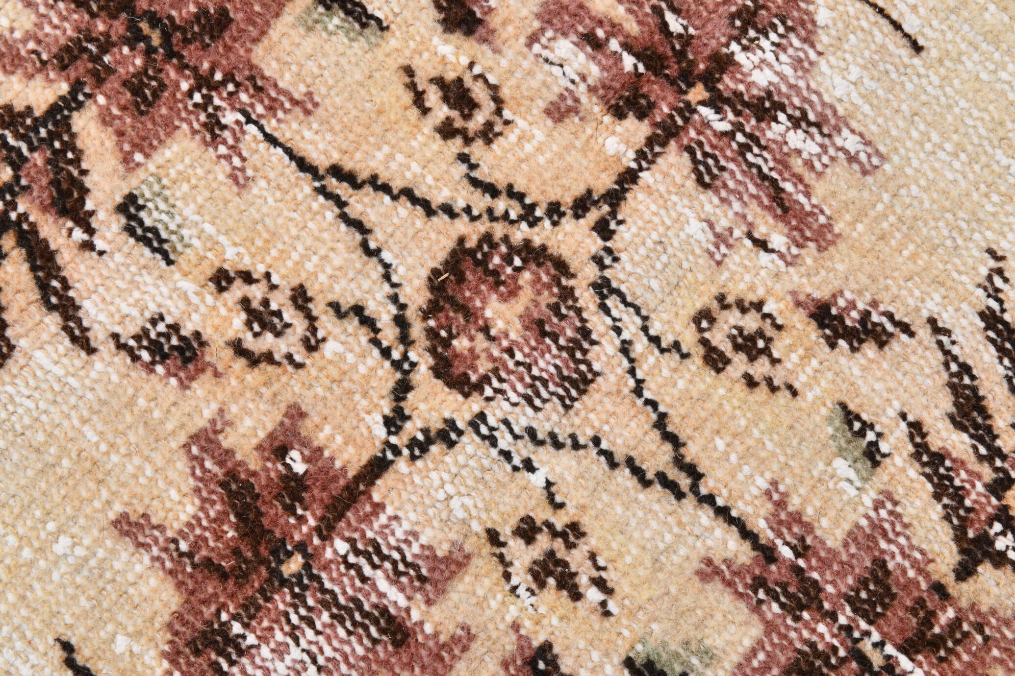 6x10 Burgundy & Cream Oriental Pattern Persian Rug, 185x314Cm