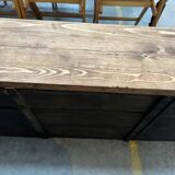 Old piece of furniture transformed into a TV stand