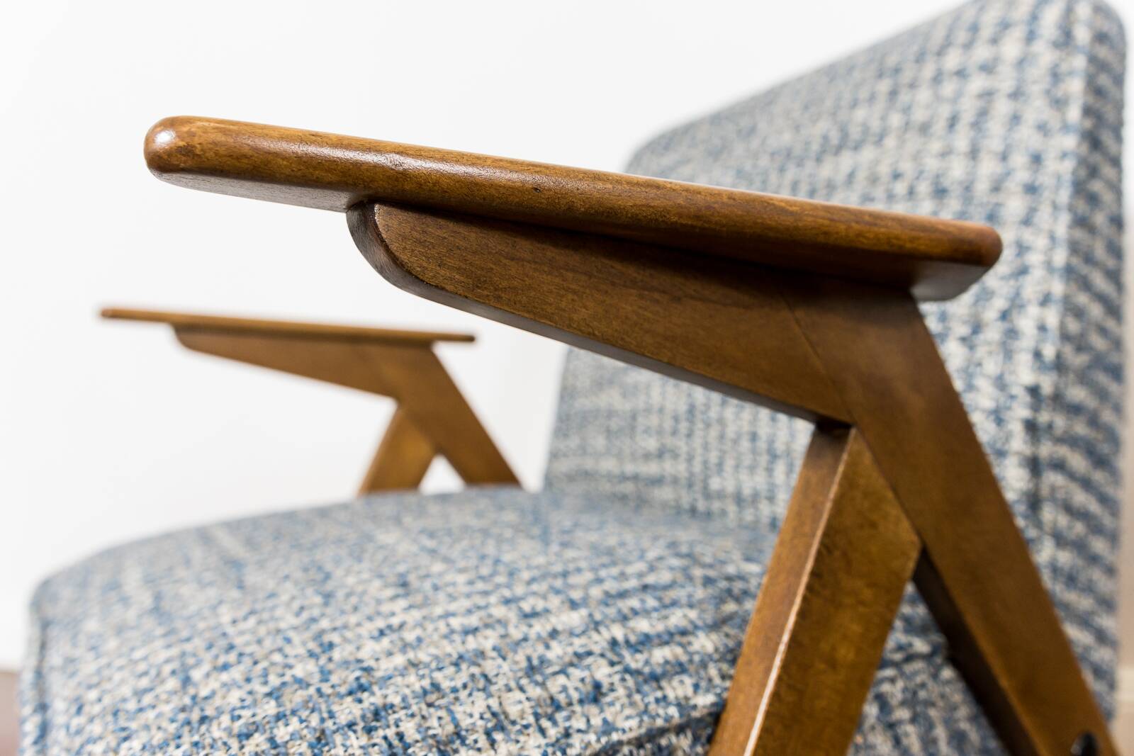 Customizable Pair Of Restored Mid Century "Bunny" Armchairs, 1970's