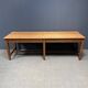 Large antique drapery fabric table