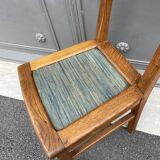 4 chairs wood 1950