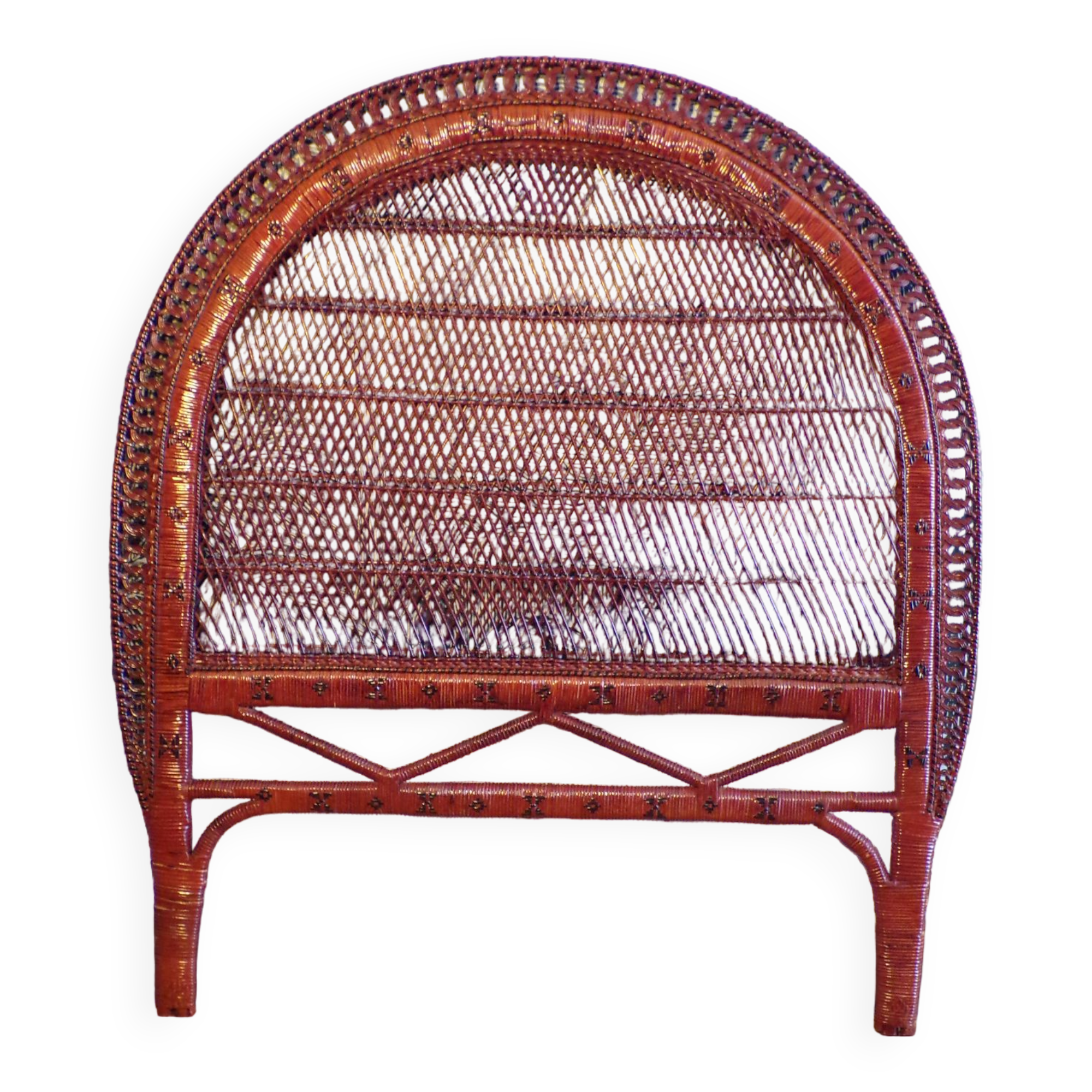 Vintage rattan headboard l=110cm