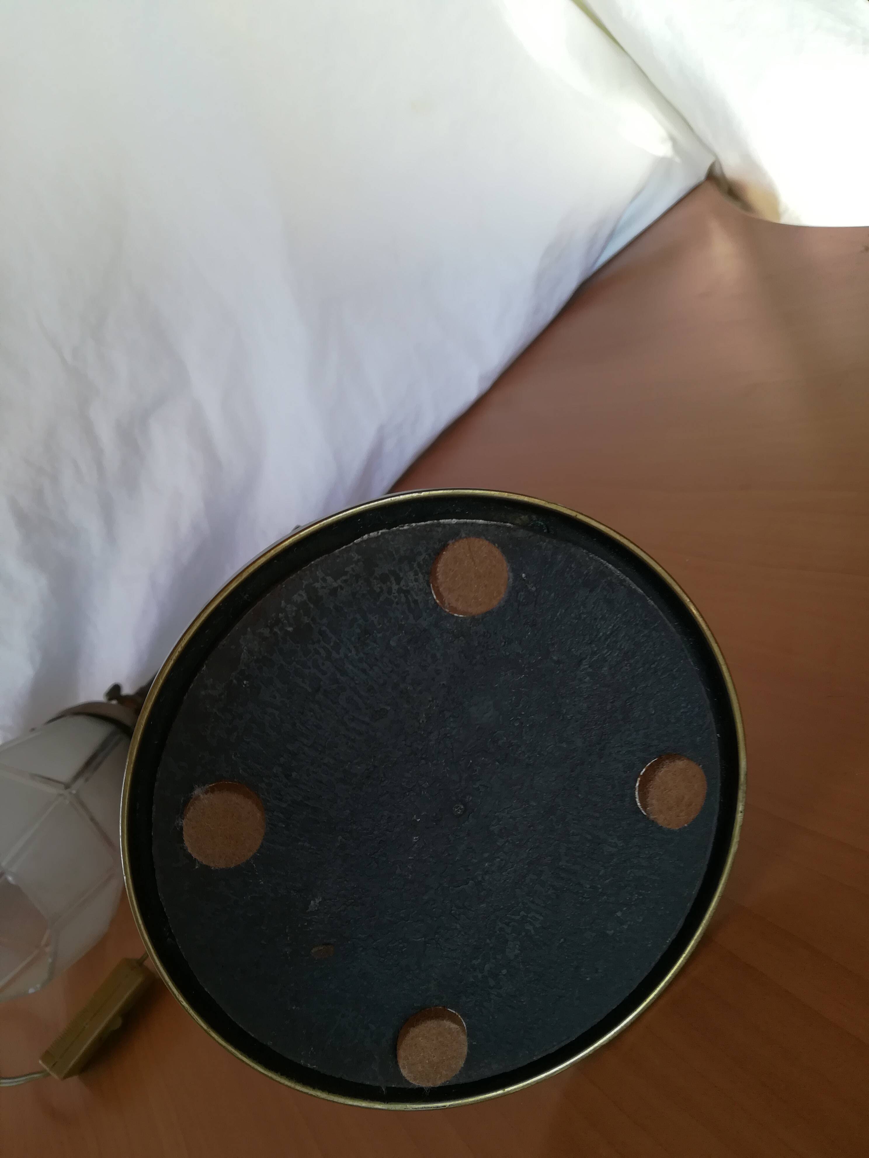 Art deco brass swan neck lamp