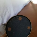 Art deco brass swan neck lamp
