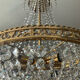 Bronze hot air balloon chandelier and crystal tassels