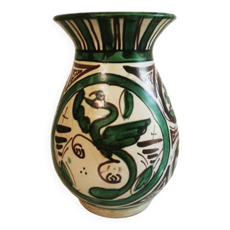 Vase aux oiseaux de Domingo Punter en céramique