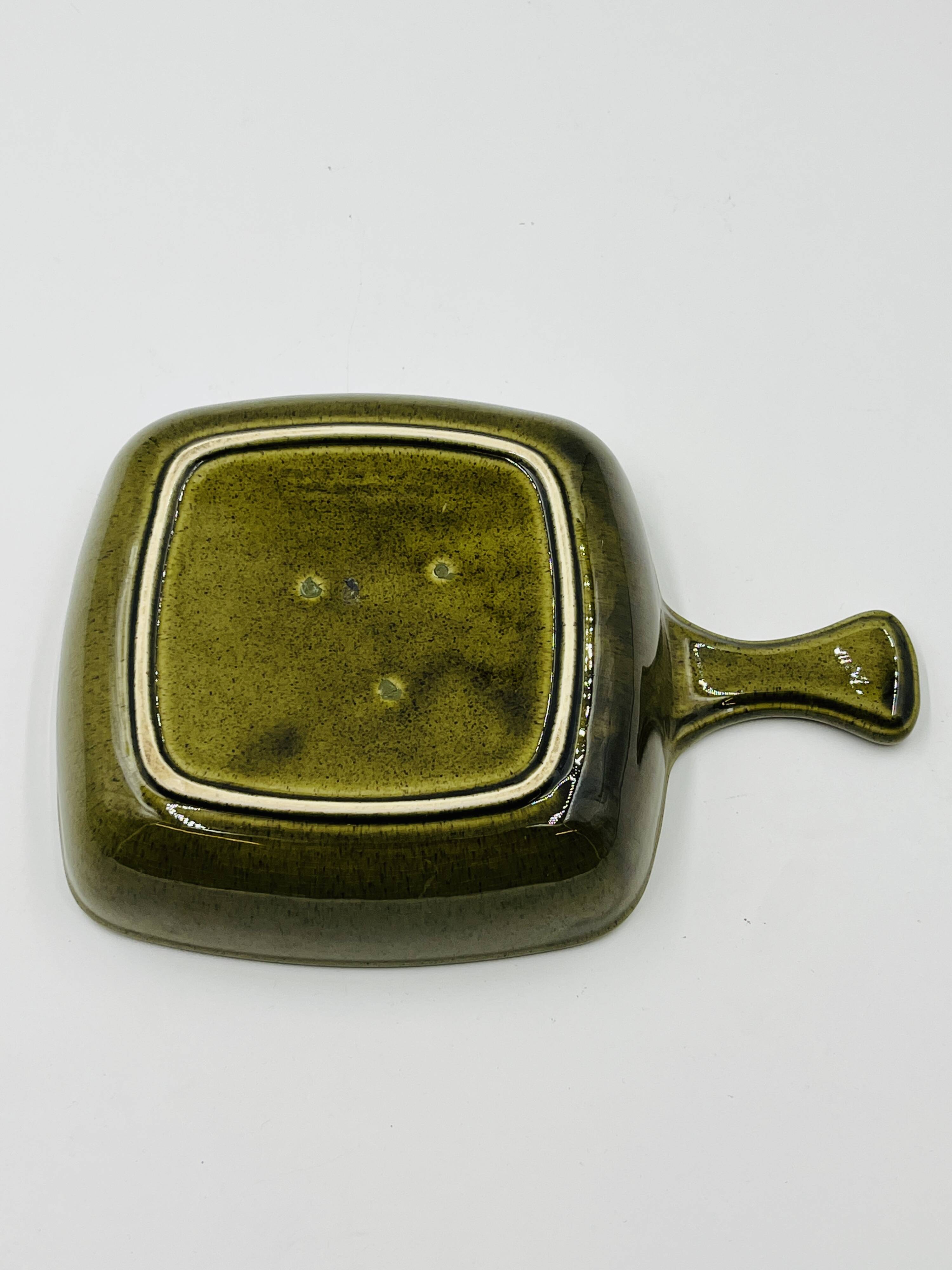 Handle Dish Stoneware Decor Hälsingborg Bengt Johansson 70s
