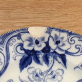 Flat plates and flat in CREIL Faïence and MONTEREAU model FLORA