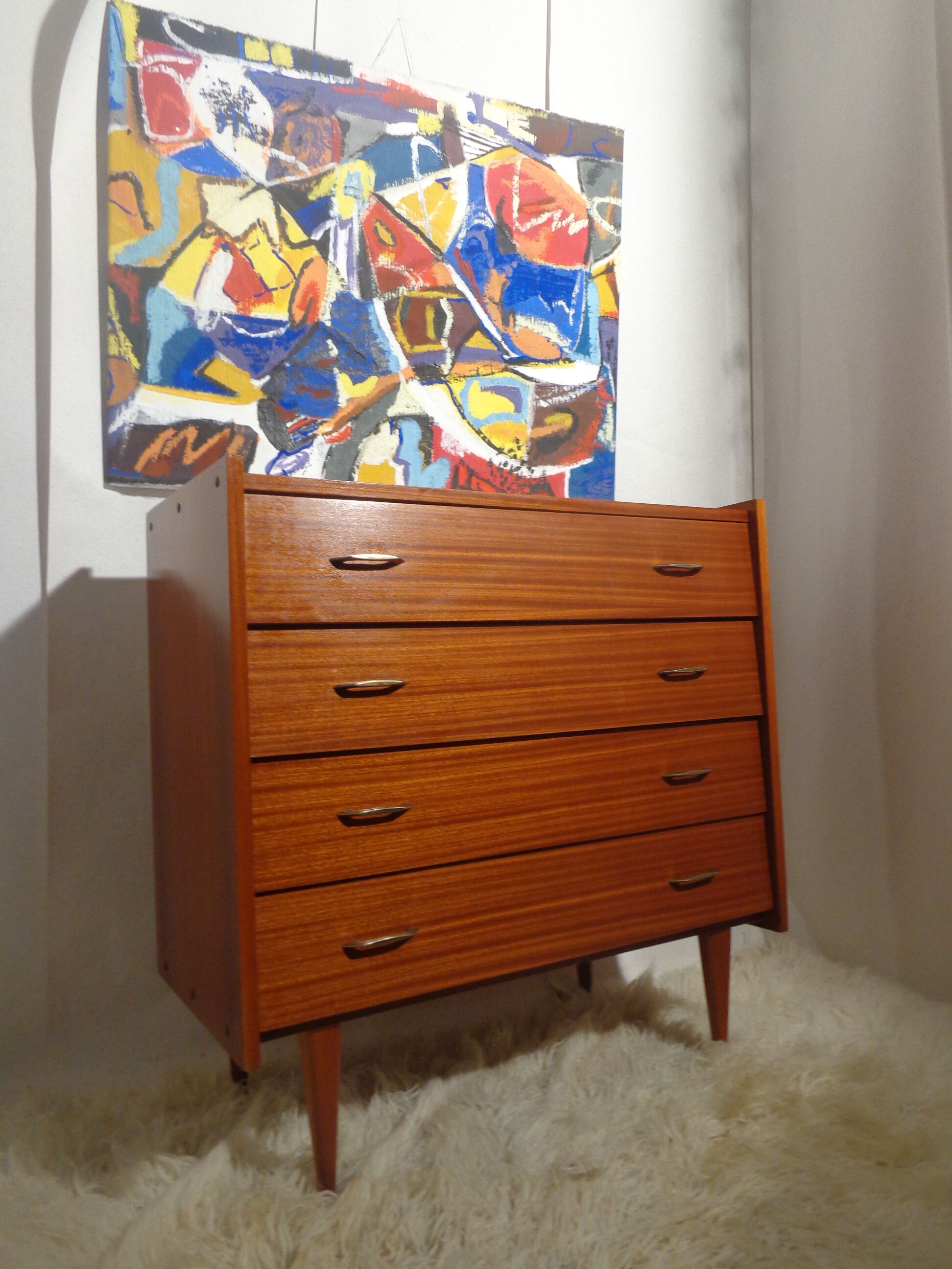 Vintage dresser of the 60s teak stamped