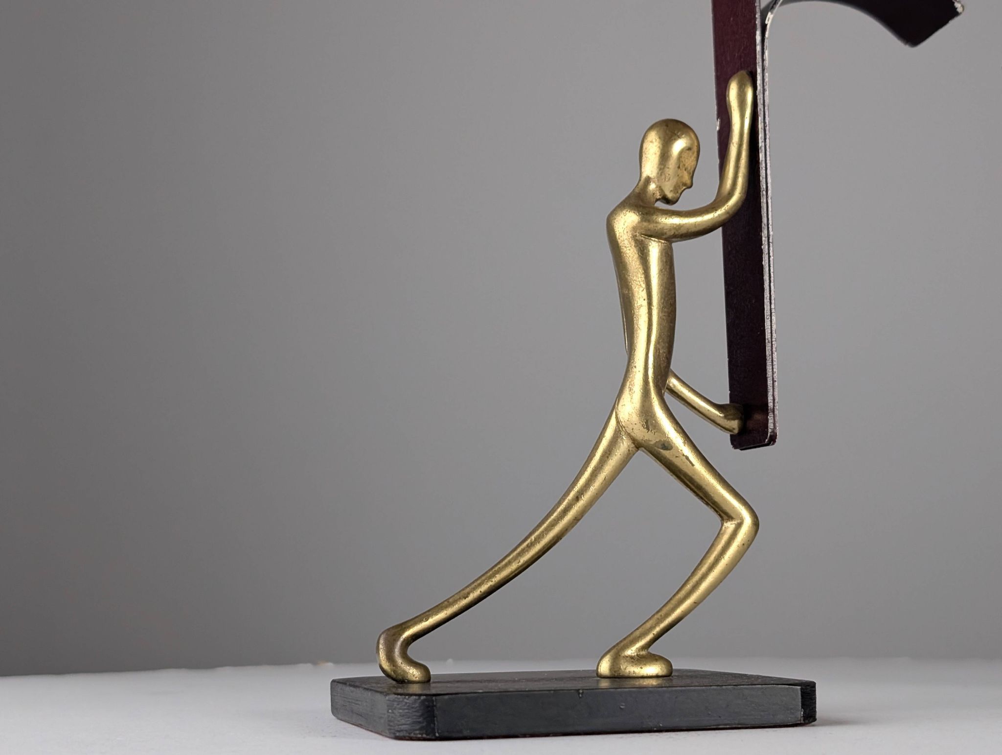 Art Deco Bronze Candelabra Pair by Karl Hagenauer, 1930s