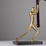 Art Deco Bronze Candelabra Pair by Karl Hagenauer, 1930s