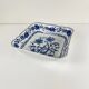 Pair of square dishes in Blue Onion porcelain Kahla – East Germany, 1960–1980