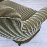 1960s, Danish 2-seater sofa, original furniture velour, beech wood.