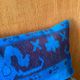 Vintage Turkish Wool Dragon Pillow, Kilim Lumbar Cushion Cover