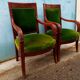 Pair of armchairs period resrauration