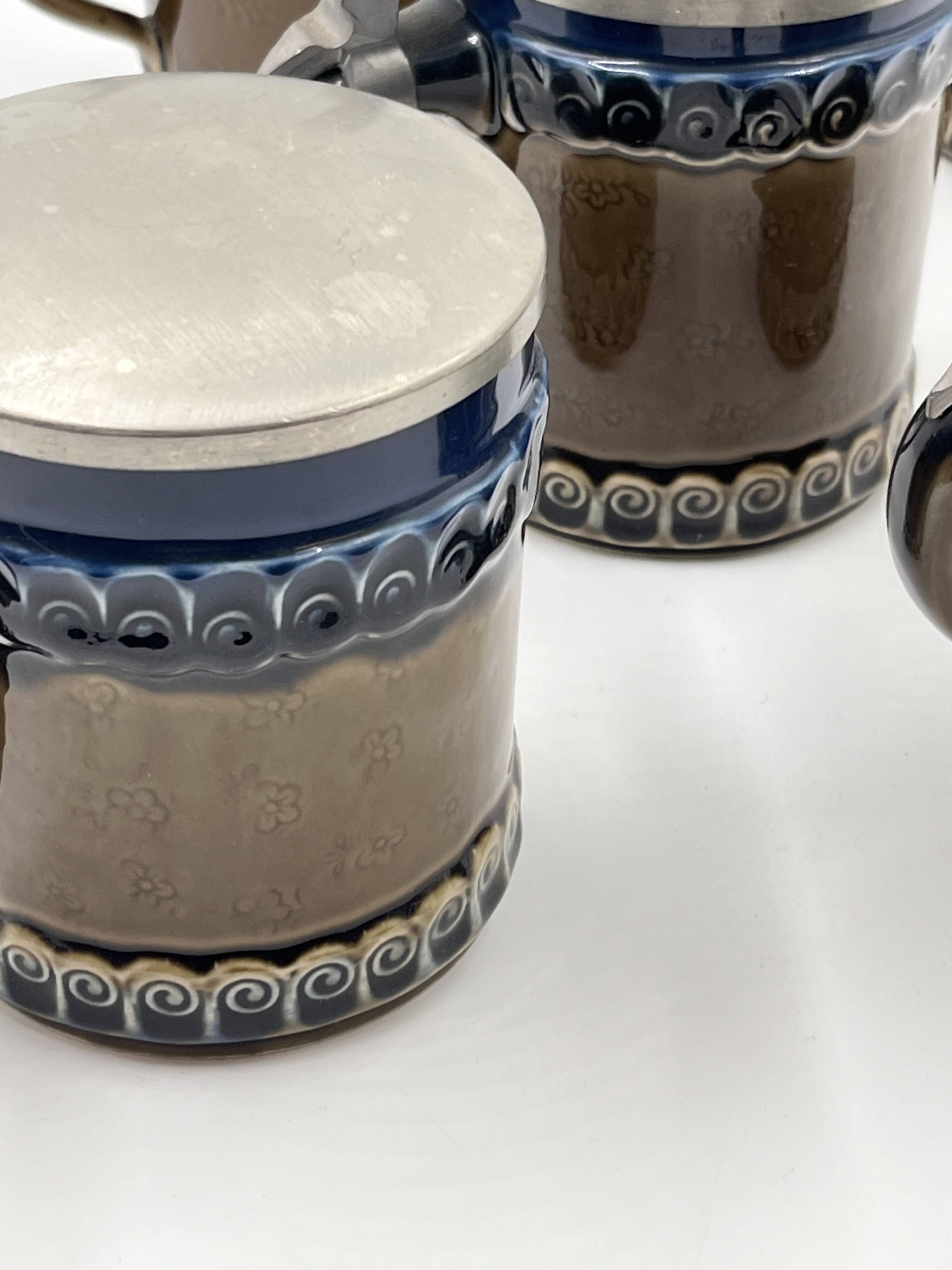 Lot de 5 chopes en céramique Rosenthal