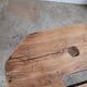Small brutalist wooden stool