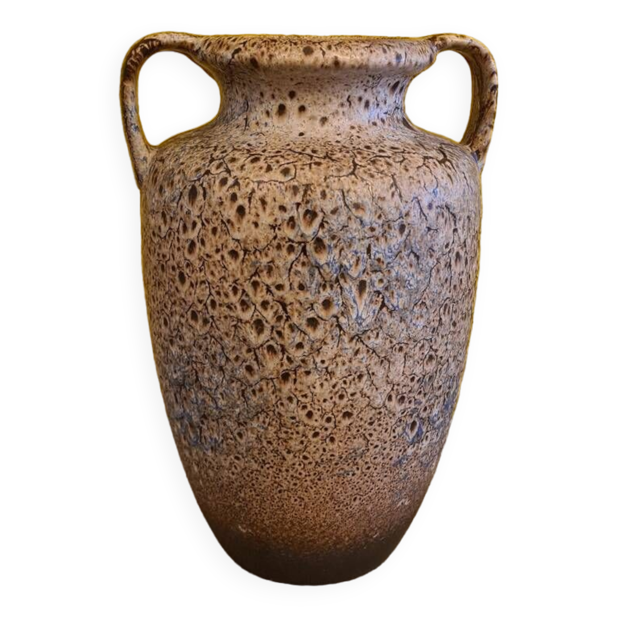 West Germany Fat Lava Vase From Scheurich, 1980s