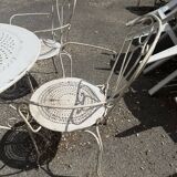 Wrought iron garden furniture