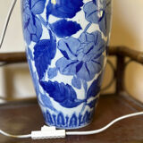 Pied de lampe à poser motif floral