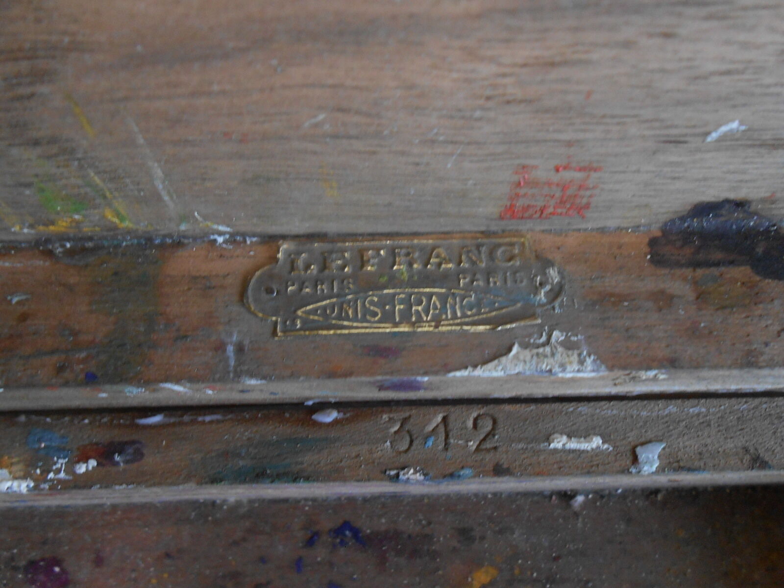 Lefranc vintage paint case