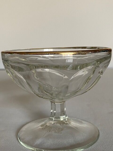 Lot of five glasses golden Byrrh glass